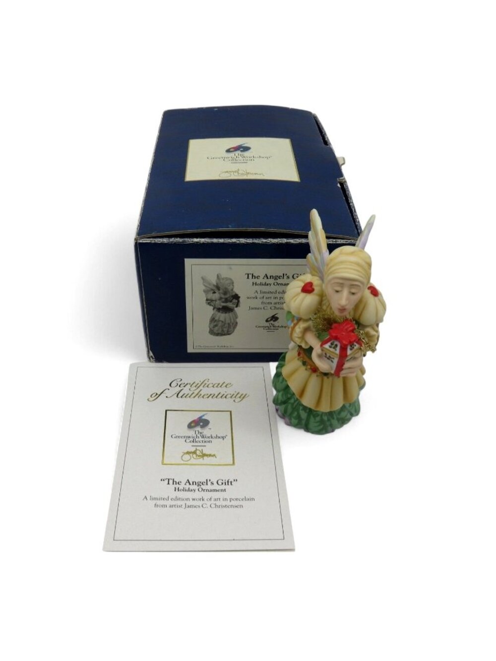 Greenwich Angels Gift Ornament Limited Edition Boxed COA Vintage 4.7"